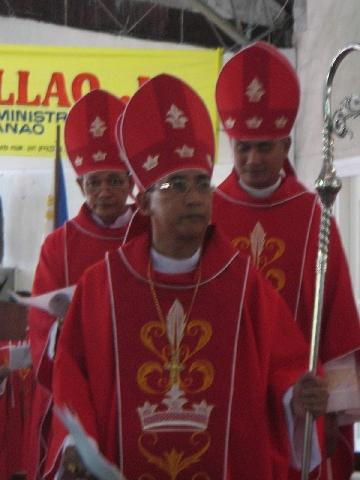 Bishop Callao during his consecration as bishop in July