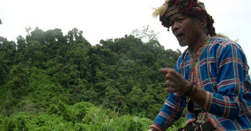 Man on the Run. Datu Guibang Apoga, shown here in an interview with Davao Today in the mountains of Talaingod in 2006, promises to keep fighting for his dispossessed people. (davaotoday.com photo)