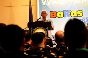 TO BE OR NOT TO BE.  DND Secretary Voltaire Gazmin says Friday that his department will review the country’s all peacekeeping missions following the capture of 21 Filipino UN peacekeepers by Syrian rebels Wednesday at the Golan Heights in Syria.  The DFA, UN and EU have called for the immediate and unconditional release of the Filipino peacekeepers.  (davaotoday.com photo by Ace R. Morandante)