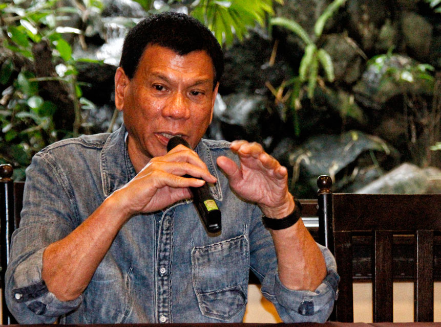 “GO AHEAD OR GO HOME” Mayor Rody Duterte said he would announce on August 13 if the Kadayawan Festival, the city’s main annual attraction, would push through or be cancelled following security considerations after the bombings in Mindanao.  “If the margin of safety is 7.5, we’ll go ahead; but short of that let’s say at 5, we’ll go home and sleep early,” he explained. (davaotoday.com photo by Medel V. Hernani)