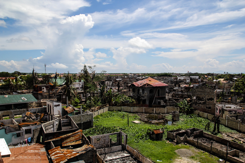 Remains of Lustre Street, two months after the Zamboanga standoff. (davaotoday.com photo by Ace R. Morandante)