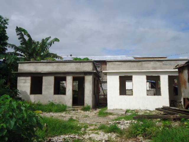 The housing project in Brgy. Poblacion, Baganga, Davao Oriental.  (photo contributed by Juland Suazo)