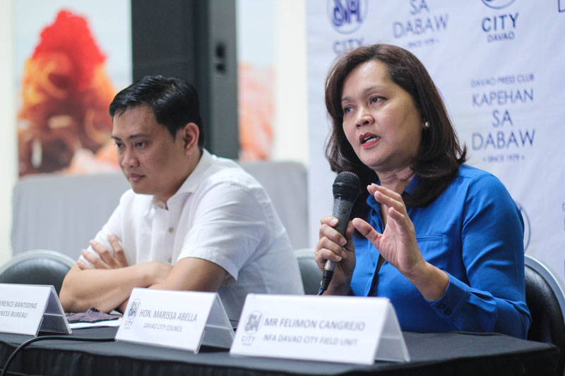 COUNCILOR BATS FOR AGRI GROWTH. City Councilor Marissa Salvador-Abella, said her committee on agriculture will promote agriculture production in the city with focus on cacao. She also mentioned highlights in her trip to Thailand to observe agricultural production. (Ace Morandante/ davaotoday.com)