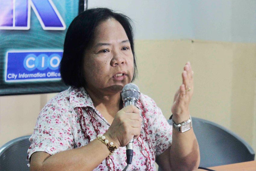 CENRO head, Engr. Eliza Madrazo explains the preparations on managing waste during the annual Kadayawan harvest festival, during the iSpeak media fourm at Davao City Hall. The department will field additional 20 personnel per shift in the downtown area.