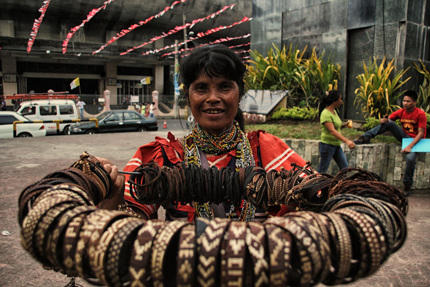 The popular indigenous bracelets are commodities for sale during the week-long Kadayawan Festival.