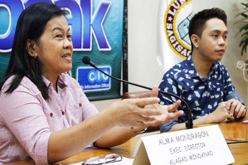 AIDS ALERT. Alma Mondragon of Alliance Against AIDS in Mindanao (ALAGAD) on Thursday said that the city needs P133 million budget to implement the program for awareness campaign and treatment of HIV-AIDS. (Medel V. Hernani/davaotoday.com)