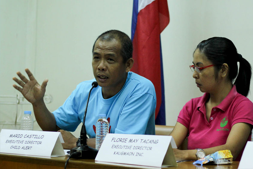 On the commemoration of the 25th year since the adoption of the Convention on the Rights of the Child,  Mario Castillo, executive director of Child Alert discloses a still alarming rate of absues on children. He say's that there are too many laws on the protection of the child that are not implemented. (Ace R. Morandante/davaotoday.com)