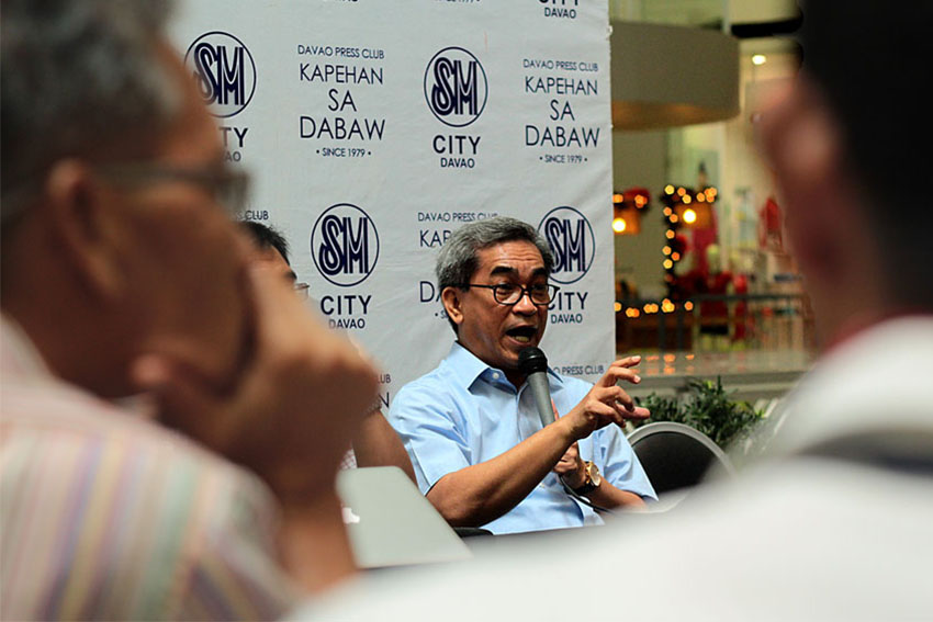 Davao Light Senior Vice-president Art Milan announced their P100-million project involving an underground cabling next year. (Ace R. Morandante/davaotoday.com)