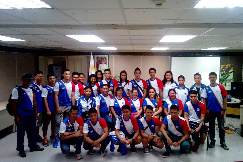 Mindanao athletes and coaches took off today for the incoming 8th BIMP-EAGA Friendship Games to be held in Labuan, Malaysia this coming December 6-10,2014. (Earl O. Condeza/davaotoday.com)