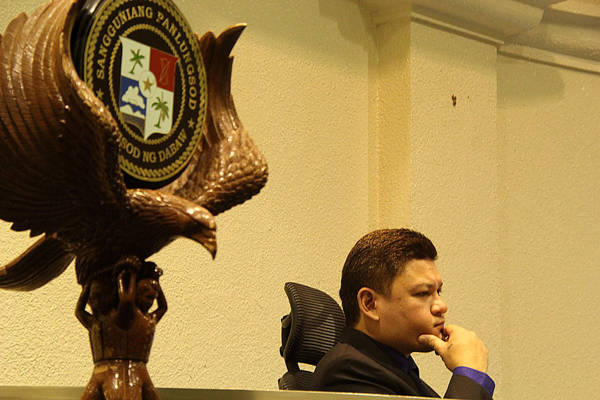 Vice Mayor Paolo Duterte presides during the 2nd Session of the council. (Ace R. Morandante/davaotoday.com)