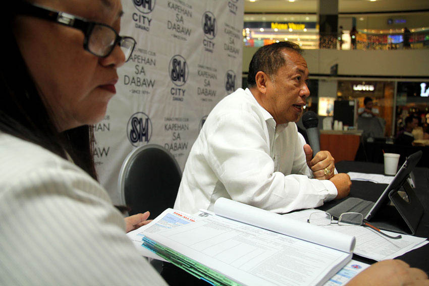 Engr. Mariano R. Alquiza, regional Director of the Department of Public Works and Highways, Regional Office XI, said that the region allocated 14 billion pesos for the 723 projects this year. Not one project has started as of press time. (Ace R. Morandante/davaotoday.com)