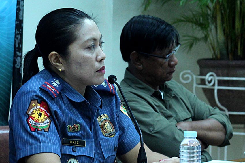 Senior Insp. Milgrace Driz, spokesperson of the Davao City Police Office said that the security preparation are all set for the 78th Araw ng Dabaw celebration. Back packs and black sunglasses would be disallowed during the event. (Ace R. Morandante/davaotoday.com)