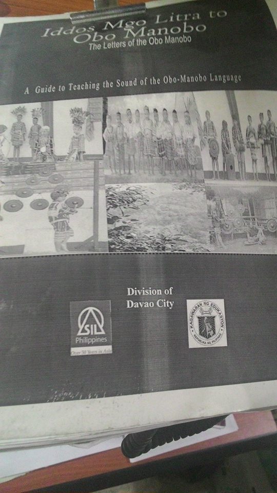 A xerox copy of  a teaching guide of the Obo-Manobo in Davao City