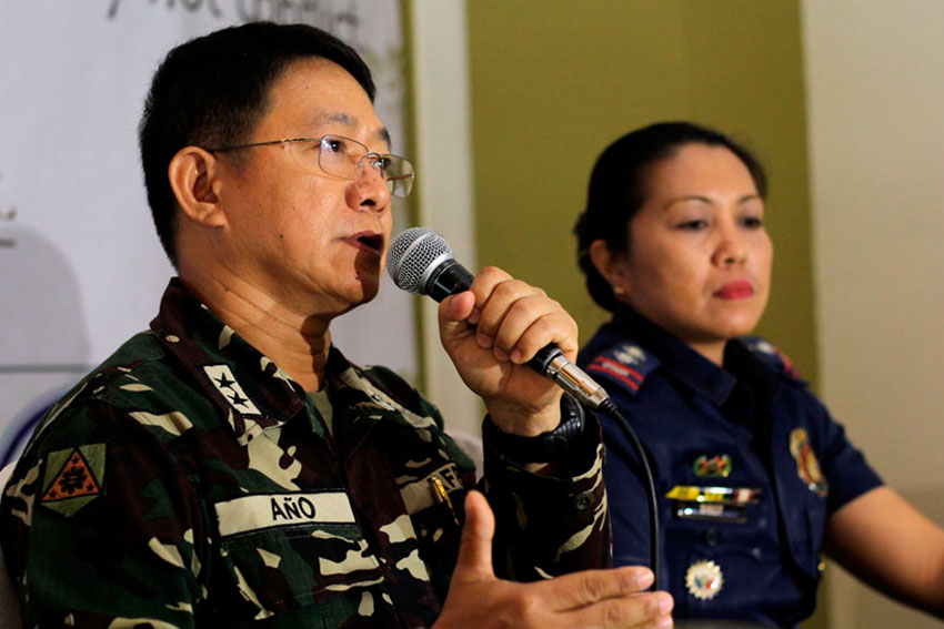 10th Infantry Division Major General Eduardo Año says they welcome the investigation on the recent killings by the Army in Paradise Embac, Paquibato District by the City Council. (Ace R. Morandante/davaotoday.com)