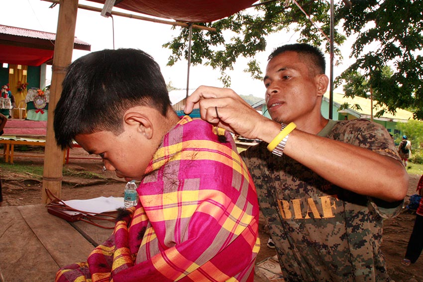 Dencio Langalan, a regular member of the Bangsamoro Islamic Armed Forces (BIAF) of the MILF for more than 5 years now dreams of reaching of reaching more opportunities in life but the absence of peace prevented him of achieving such goal. (Alexander D. Lopez)