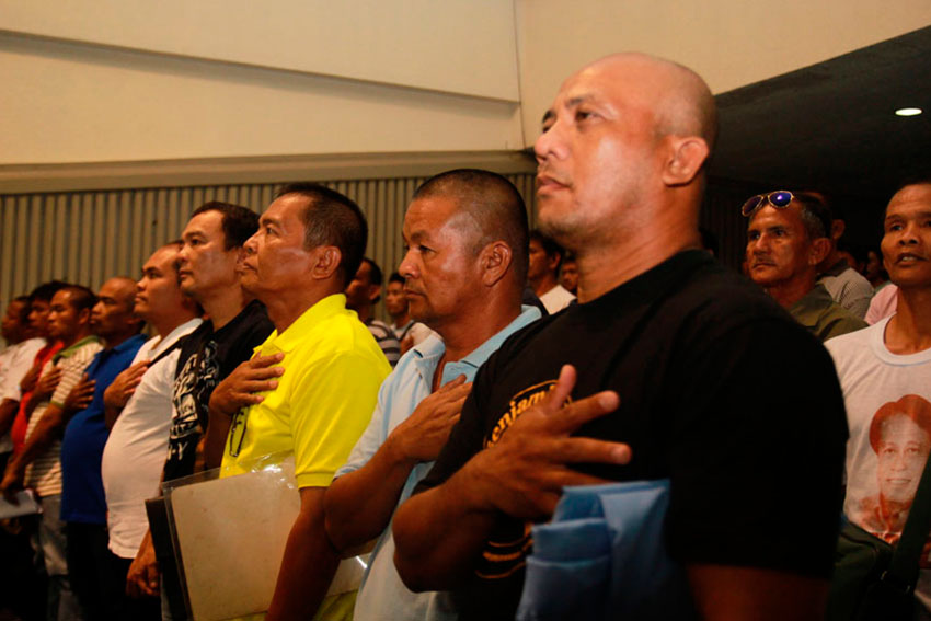 Around 50 drivers of Mabuhay taxi seek help from the City Council after they were kicked-out from work by the management, (Ace R. Morandante/davaotoday.com)