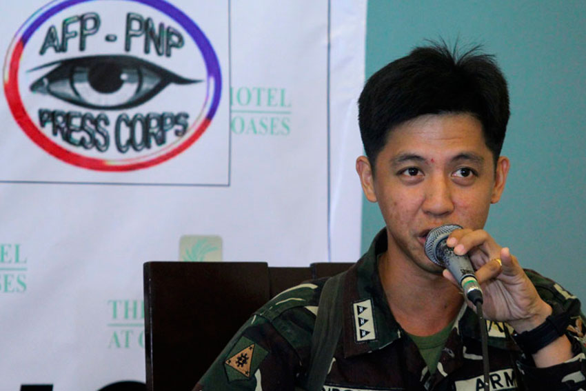 Task Force Davao spokesperson Captain Ernest Carolina says they can deploy as much as 300 personnel for Kadayawan with the augmentation force from the Army. (Ace R. Morandante/davaotoday.com)