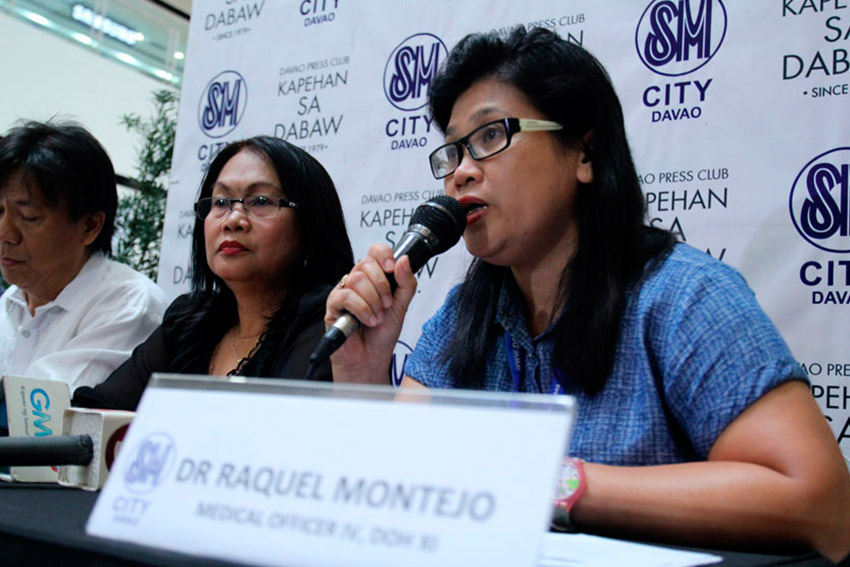 Dr. Raquel Montejo, medical officer IV from the Department of Health Region XI says they will conduct the nationwide vaccination for all public school students of Grade 1 and Grade 7 this month. There are 86,022 Grade 1 population and 115,300 for Grade 7 to be vaccinated against measles, rubella, tetanus and diphtheria (MRTD). (Ace R. Morandante/davaotoday.com)