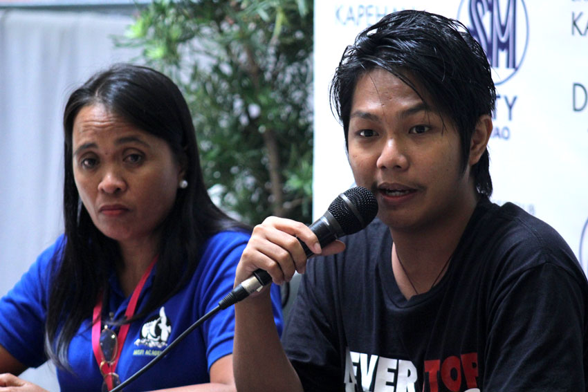 Rius Valle, spokesperson of the Save Our Schools (SOS) Network, challenges the local government units to take action on the situation of Lumad schools under their localities.(Ace R. Morandante/davaotoday.com)