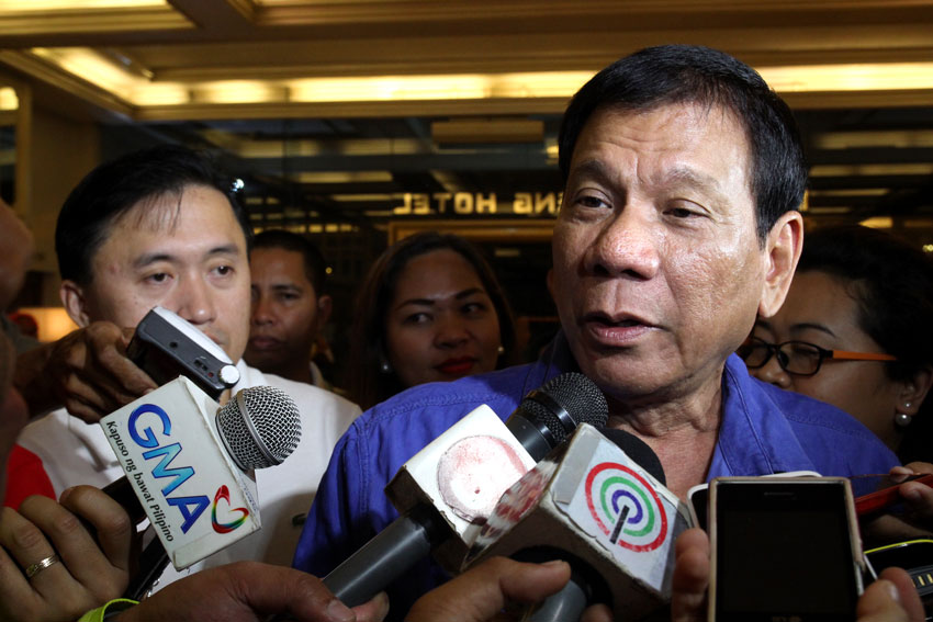 Davao City Mayor Rodrigo Duterte assures the public that there will be no kidnapping in Davao City. He said in a press conference Thursday that Davao City is "very safe". (Ace R. Morandante/davaotoday.com)