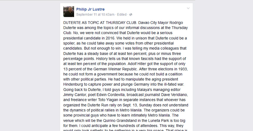 Duterte Lustre