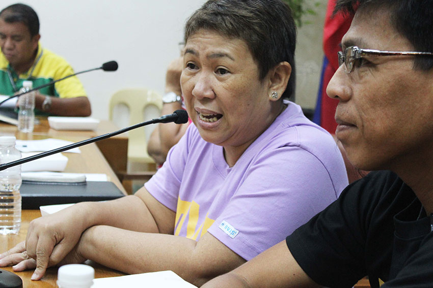 Jeanette Ampog of Talikala, Inc. gives updates on the setting up of Violence Against Women and Children (VAWC) desks in every barangay in Davao City to help abused women and children in filing cases. Ampog said VAWC desks are not functioning since their creation as cases filed are not pursued due to the victims' lack of resources.(Medel V. Hernani/davaotoday.com)