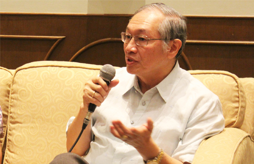  John Gaisano, chief executive officer (CEO) of JHG Trading Inc. and president of the Davao City Chamber of Commerce and Industry Inc. says the business sector is joining the calls for the immediate resumption of peace negotiation with communist rebels. (Medel V. Hernani/davaotoday.com)