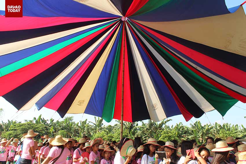 Hundreds of schoolchildren from seven elementary schools of Davao Central District conducted a tree planting activity in a 2-hectare land in Barangay Tigatto, Buhangin, Davao City. The children planted 2,000 seedlings of Narra, Mahogany, Cacao, Jackfruit and other fruit trees that are endemic in the country. (Medel V. Hernani/davaotoday.com)