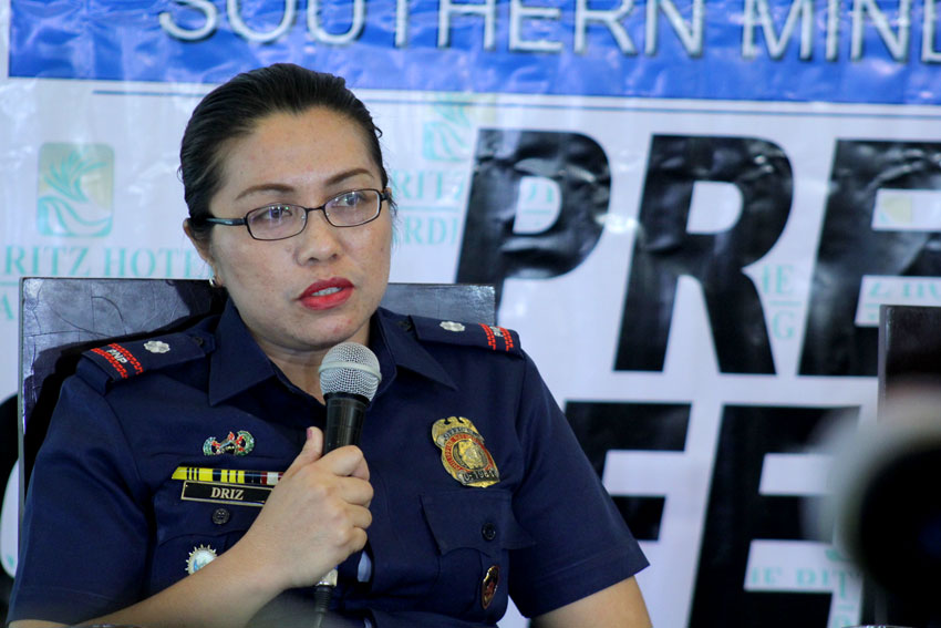 Chief Inspector Milgrace Driz, Davao City Police Office spokesperson, says illegal drug operations in Davao City is declining after the implementation of the KATOK or Katilingban ug Kapulisan Kontra Droga, the anti-drug campaign of DCPO. (Ace R. Morandante/davaotoday.com)