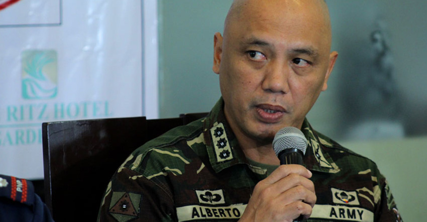 LOCATION ID. 1001st Brigade Commander Col. Macairog Alberto reports on the capture of two soldiers in Monkayo town Compostela Valley province in a press conference Wednesday. Alberto assumed the command post last September 18. He says the location of the captured soldiers are already identified. (Ace R. Morandante)