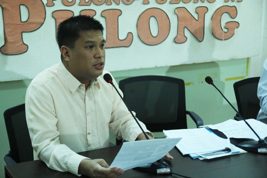 Councilor Al Ryan Alejandre says Pasko Fiesta 2015 will have a budget of P5 million pesos.(Ace R. Morandante/davaotoday.com)