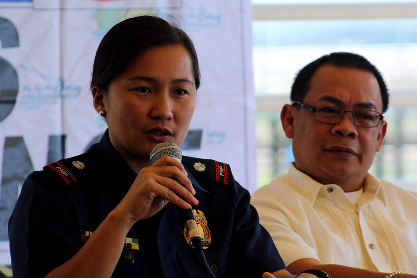 Police Senior Inspector Andrea dela Cerna, spokesperson of Police Regional Office XI says they have yet to identify the suspect of the bombing in Ecoland, Davao City on November 18.  (Ace R. Morandante/davaotoday.com)