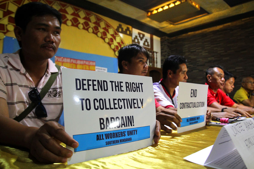 Labor network All Workers Unity says they are prepared for the commemoration of the 152nd birthday of national hero, Andres Bonifacio this coming Nov. 30. The group said they will hold a protest action against the neoliberal policies of globalization.  (Ace R. Morandante/davaotoday.com)