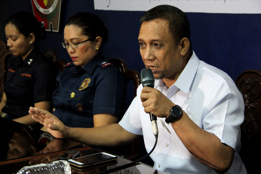 Adzhar Albani, regional director of the Philippine Drug Enforcement Agency XI says they confiscated 700 grams of shabu in a parcel coming from Parañaque, Manila and Iloilo that has been caught by the intelligence unit at the airport area. (Ace R. Morandante/davaotoday.com)