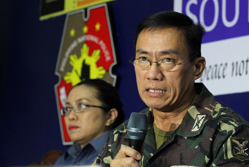 Col Ricardo Nepomuceno, 1003rd Brigade Commander based in Davao del Norte, says the killing of a 15-year old student in Talaingod municipality was a result of a retaliatory attack by a tribe who declared a "pangayaw" or tribal war against the New People's Army. (Ace R. Morandante/davaotoday.com)