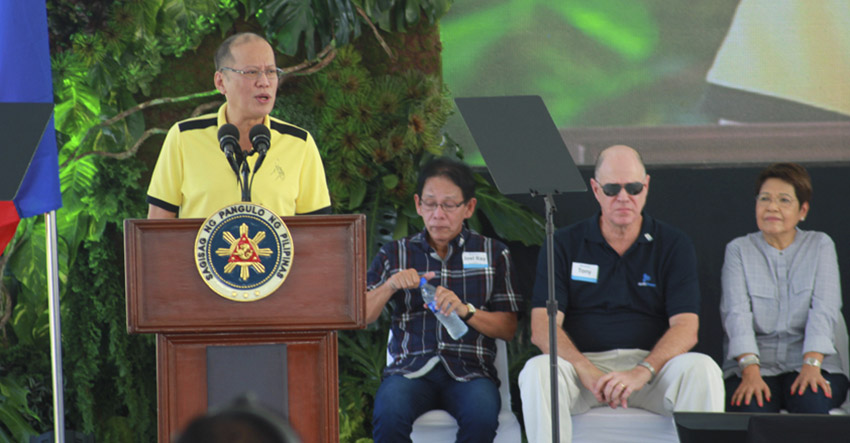 RENEWABLE ENERGY COMMITMENT. President Benigno Aquino III says the government has not forgotten its effort to develop renewable energy.(Ace R. Morandante/davaotoday.com)