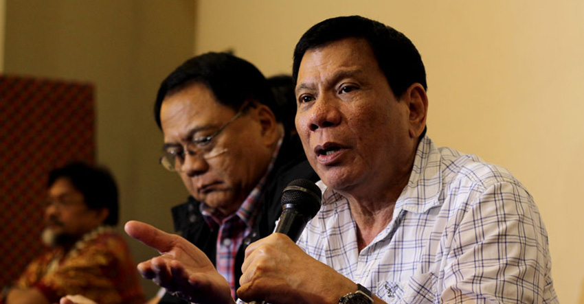 Davao City Mayor and PDP-Laban standard bearer Rodrigo Duterte. (File photo)