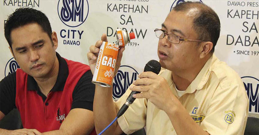 Engineer Nilo J. Geroche, Chief Science Research Specialist of DOE Region 11  during Monday's Kapehan sa Dabaw. (Medel V. Hernani/davaotoday.com)