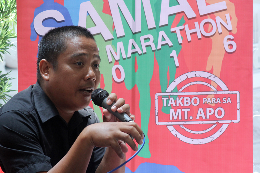  Julius Paner, tourism officer of Sta Cruz during Monday's Kapehan sa Davao, April 11. (Ace R. Morandante/davaotoday.com)