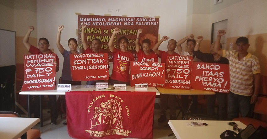 ​The ​ ​labor center,  Kilusang Mayo Uno, ​is ​ set to mobilize 10,000 workers from ​around ​ ​Davao  Region on Sunday, May 1 to call out the government on various workers issues under the administration of President Benigno Aquino III.