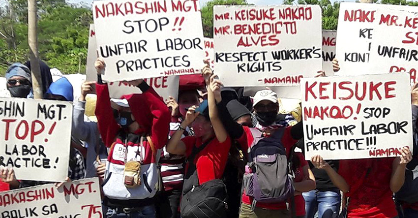 Nakashin Workers Protest