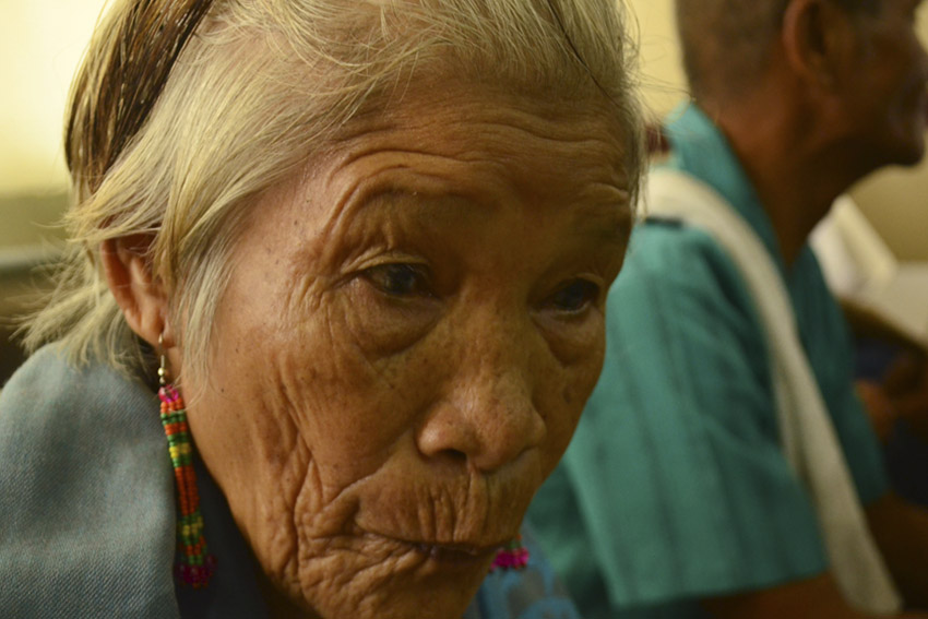 Valentina Berdin is among the complainants who filed their case against government officials before the Office of the Ombudsman Mindanao in Davao City on Monday, April 25. Berdin, who is charged by the police with direct assault, is out on bail. (Medel V. Hernani/davaotoday.com)