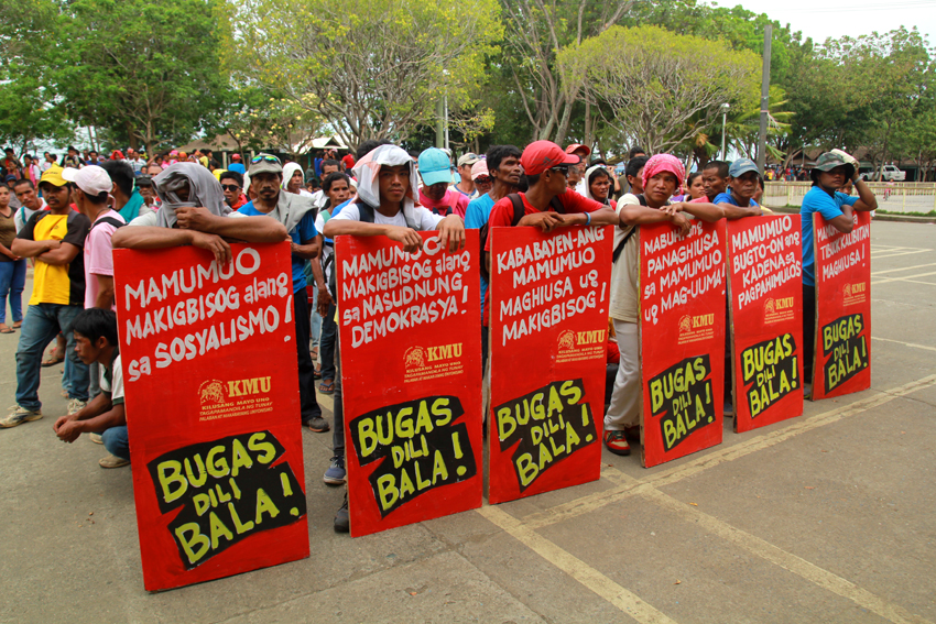 Banana workers from Compostela Valley Province are getting ready for the big mobilization.