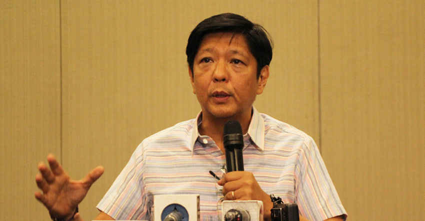CANCELLED RALLY. Vice Presidential aspirant senator Ferdinand Bong-bong" Marcos Jr., opts to skip his scheduled rally in Panabo City, Davao del Norte on Friday, May 6 over security warning against him. (Ace R. Morandante/davaotoday.com)