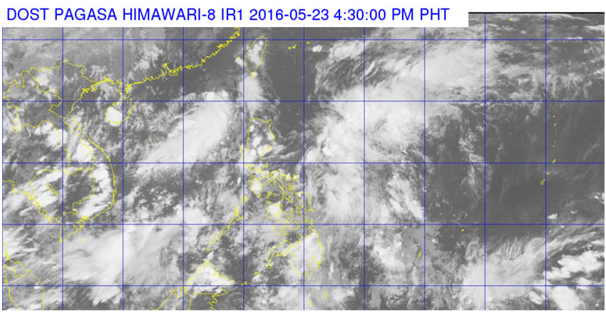 Satellite images from DOST Pag-asa