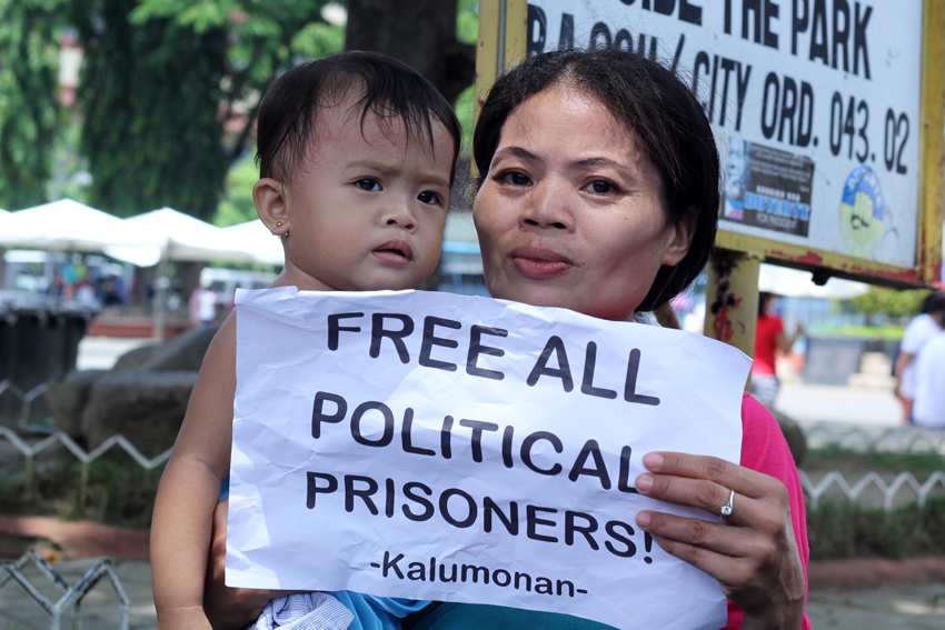 Robelyn Montecalvo, whose husband Allan Motecalvo, is a political detainee, is hopeful that her husband will be released under the Duterte administration. (Ace R.Morandante/davaotoday.com)