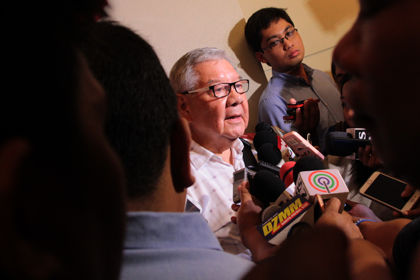 COALITION. House Speaker Feliciano Belmonte visits Davao City on Tuesday to meet with President-elect Rodrigo Duterte. He said at the moment they are talking for a possible coalition with Duterte's party, Partido Demokratiko Pilipino-Laban ng Bayan (PDP Laban). He also clarified that the coalition with PDP-laban only applies to some members of the House of Representative and not the Liberal Party as a whole.(Ace R. Morandante/davaotoday.com)