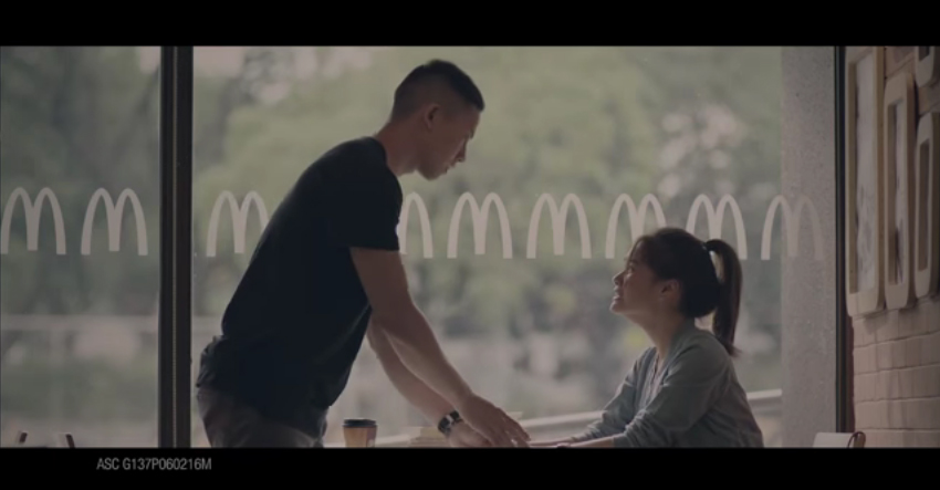 Screen grab from McDonald's advertisement posted on youtube.