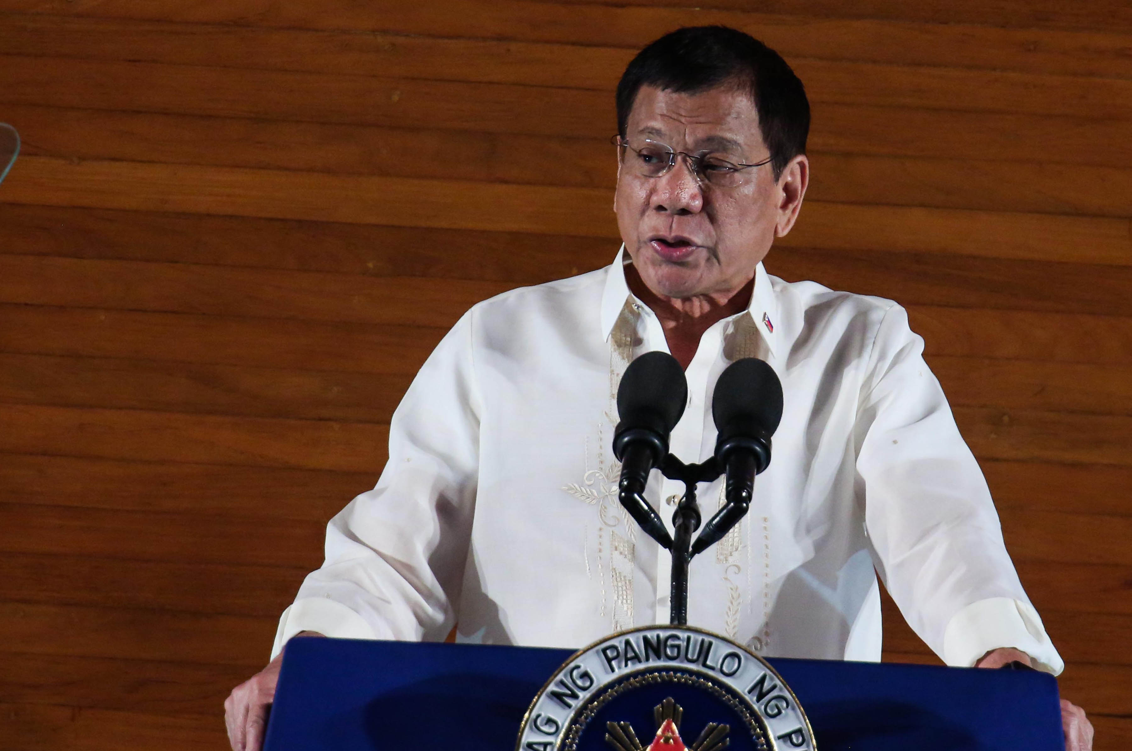 President Rodrigo R. Duterte reiterates his strong stance against illegal drugs during his first State of the Nation Address at the Batasang Pambansa in Quezon City on Monday, July 25, 2016. ACE MORANDANTE/PPD