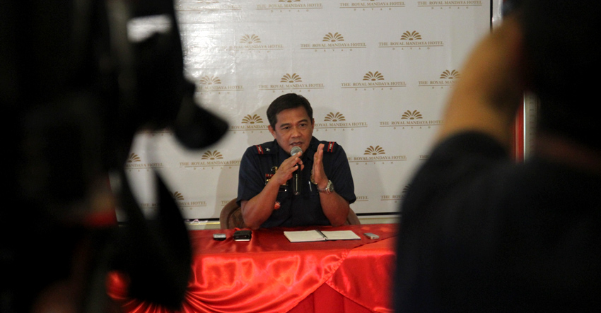 NO TO VIGILANTISM. PNP Chief for Directorate for Operations, Chief Supt. Camilo Cascolan says the PNP does not tolerate vigilante-style of killing suspected drug users and pushers. (Earl O. Condeza/davaotoday.com)